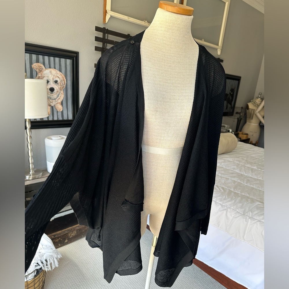 COS black textured knit top, cardigan, size M/L - Picture 12 of 13